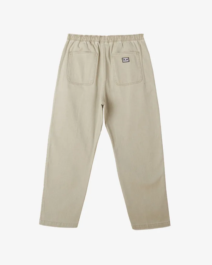 Men DENIM EASY PANT Abbey Stone Faded Wash BOTTOMS OBEY Clothing