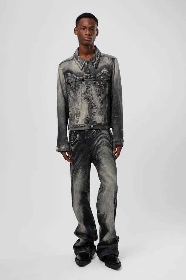Men Denim Jeans BlackGray Denim Jeans Camper Denim