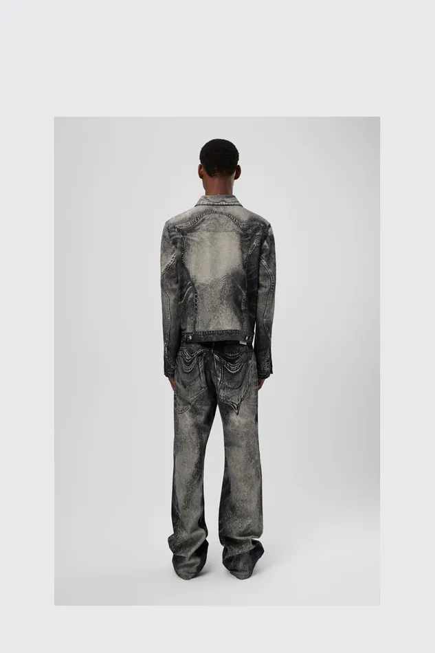 Men Denim Jeans BlackGray Denim Jeans Camper Denim