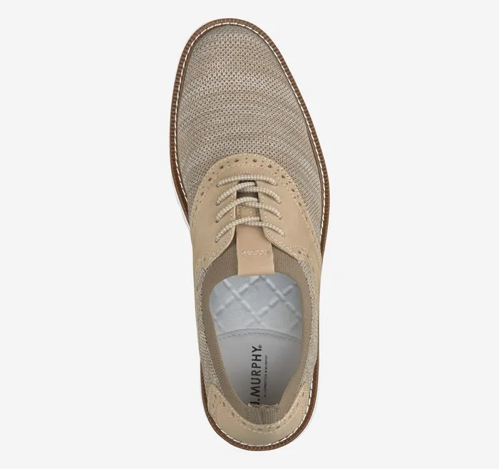 Men Duncan Saddle Taupe Space Dye JohnstonandMurphy LaceUps Men Duncan Saddle Taupe Space Dye JohnstonandMurphy LaceUps