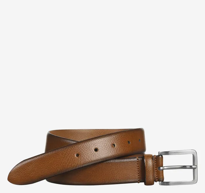 Men FeatherEdge Dress Belt Tan JohnstonandMurphy Belts