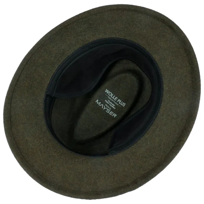 Men Felt Hats Mayser Dagmar Wool Plus Traveller Hat Olive Men Felt Hats Mayser Dagmar Wool Plus Traveller Hat Olive