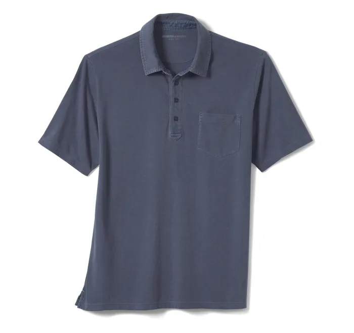 Men Garment Dyed Polo Navy JohnstonandMurphy Polos and Tees Men Garment Dyed Polo Navy JohnstonandMurphy Polos and Tees