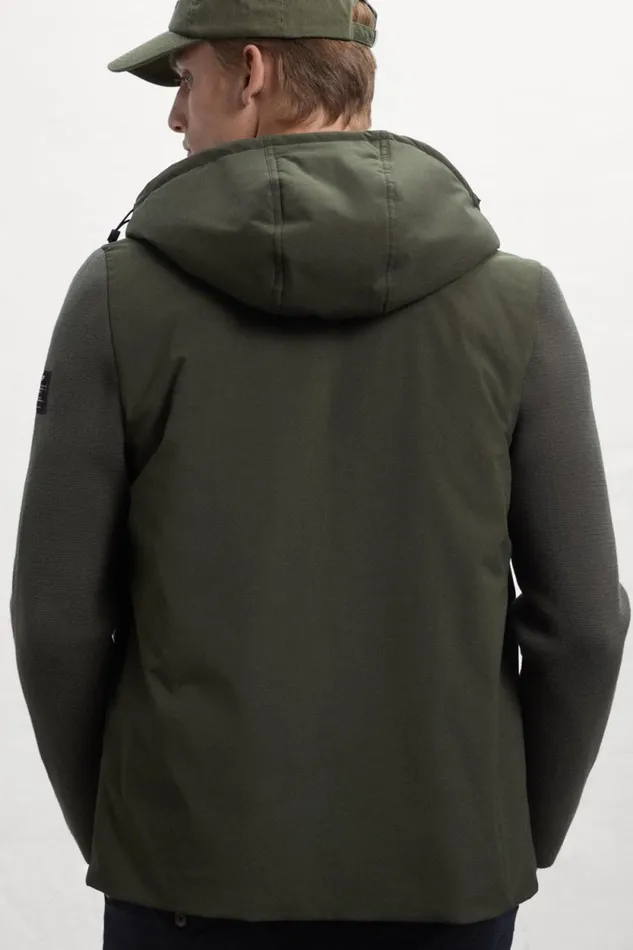 Men Green Berga Knitted Jacket Ecoalf Knitwear