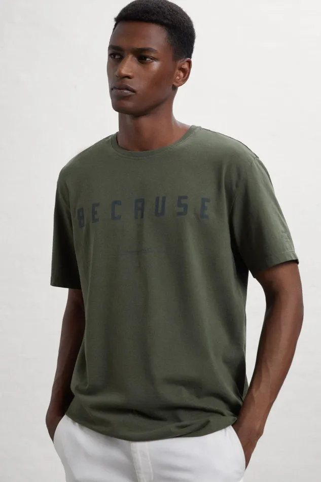 Men Green Como TShirt Ecoalf TShirts