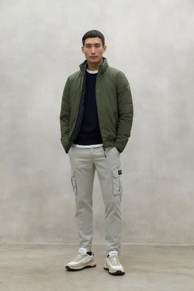 Men Green Grays Jacket Ecoalf Coats And Jackets