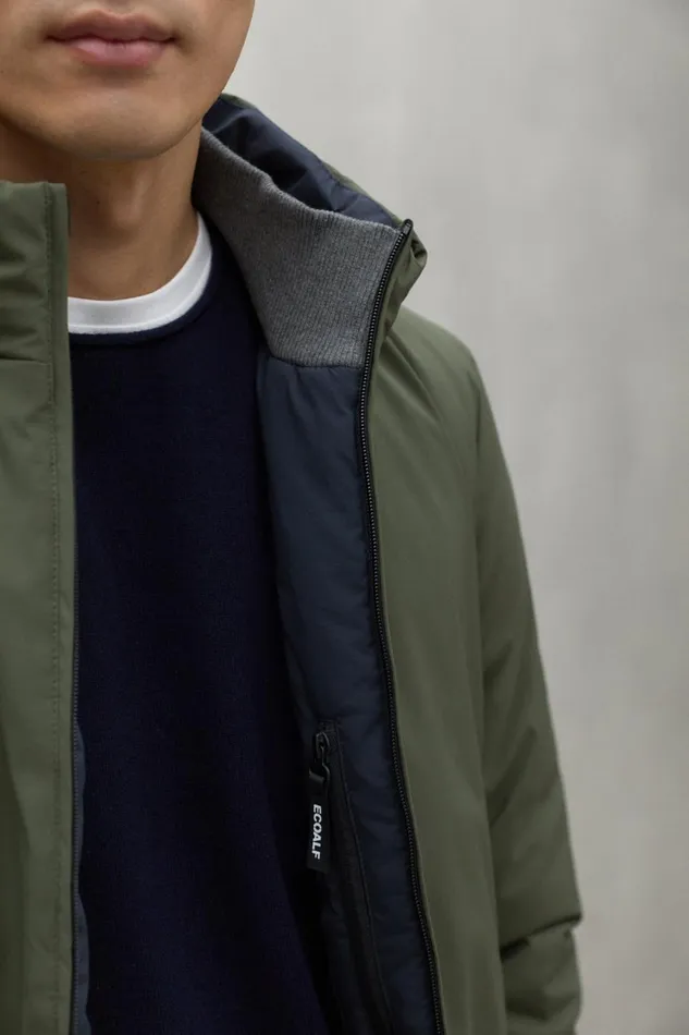 Men Green Grays Jacket Ecoalf Coats And Jackets