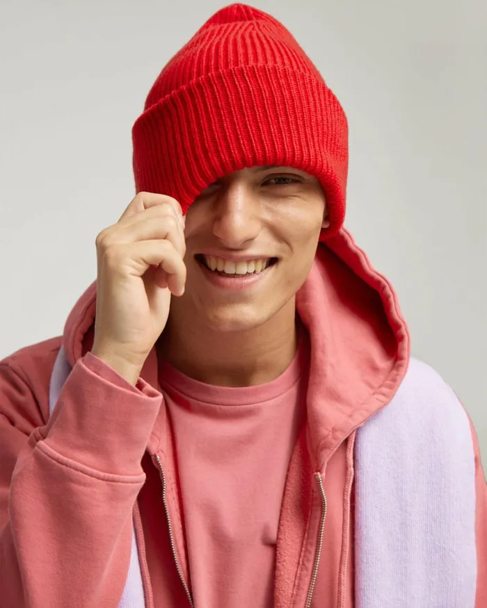 Men Hats Colorful Standard Merino Wool Hat Heather Grey