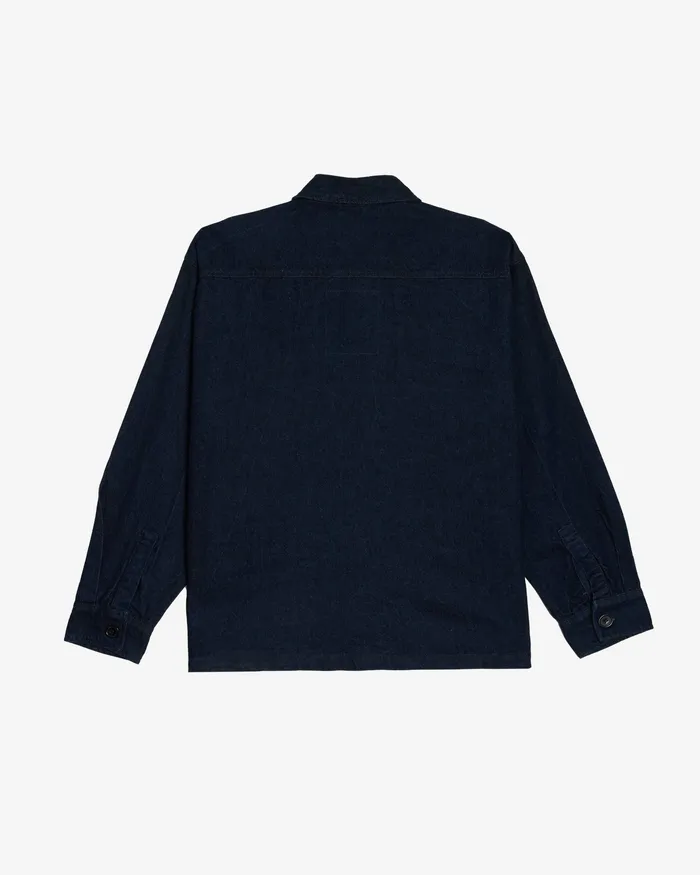 Men JACKETS OBEY Clothing WINSTON SHIRT JACKET Rinse