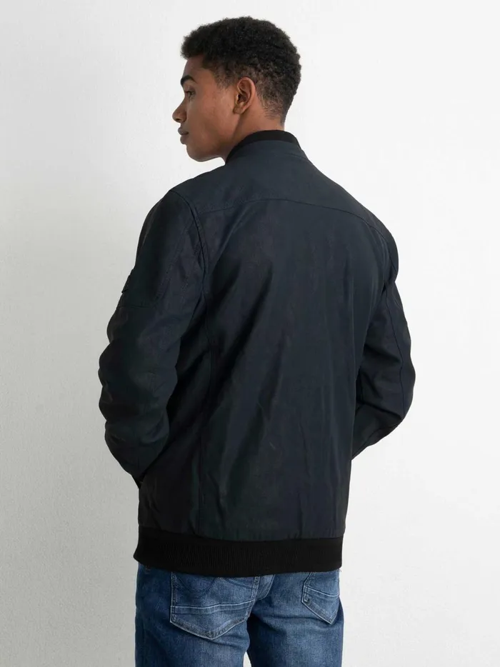 Men Jackets Petrol Industries Biker Jacket Midnight Navy