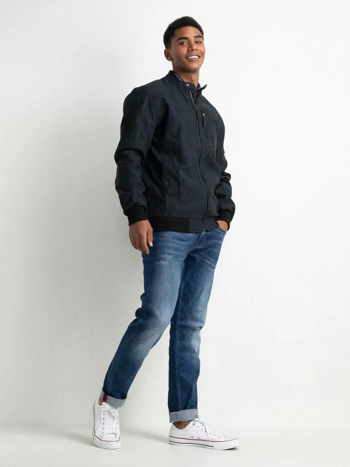 Men Jackets Petrol Industries Biker Jacket Midnight Navy