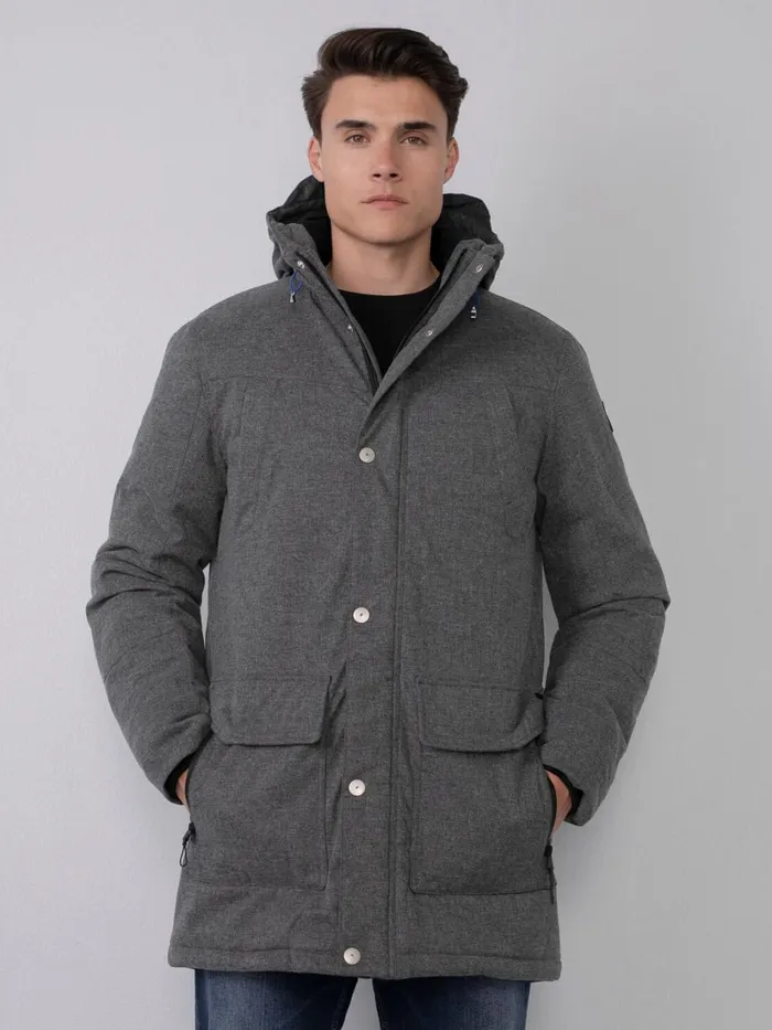 Men Jackets Petrol Industries Padded Jacket Light Slate Melee
