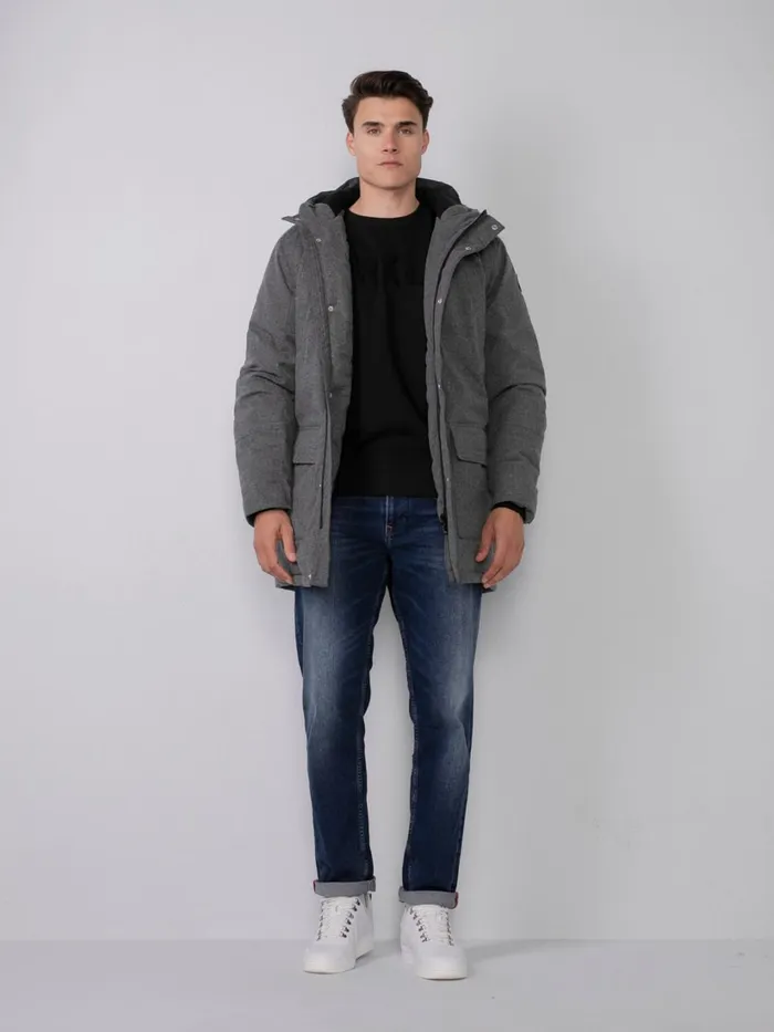 Men Jackets Petrol Industries Padded Jacket Light Slate Melee