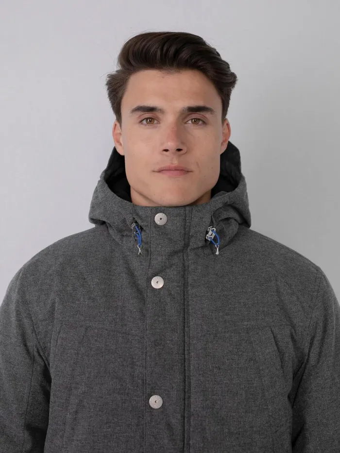 Men Jackets Petrol Industries Padded Jacket Light Slate Melee