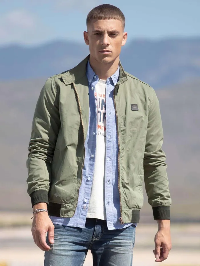 Men Jackets Petrol Industries Short Jacket Dusty Army