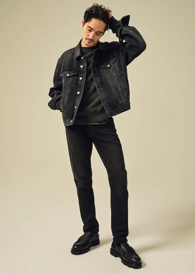 Men Jeans Citizens Of Humanity London Tapered Slim Perform In Dark Storm