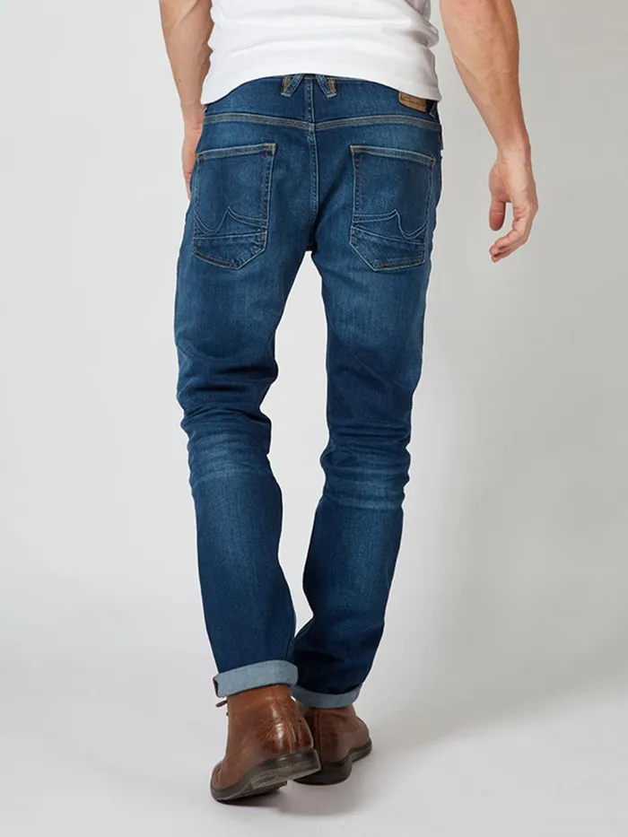 Men Jeans Petrol Industries Thruxton Tapered Jeans Medium Stone