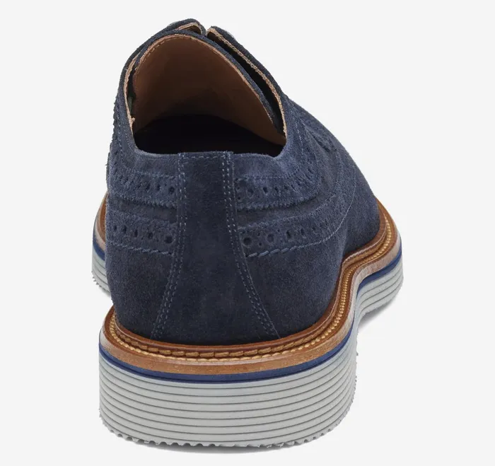 Men Jenson Longwing Navy Suede JohnstonandMurphy LaceUps
