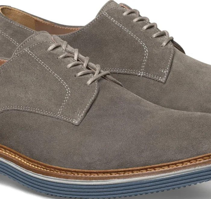 Men Jenson Plain Toe Gray Italian Suede JohnstonandMurphy LaceUps Men Jenson Plain Toe Gray Italian Suede JohnstonandMurphy LaceUps