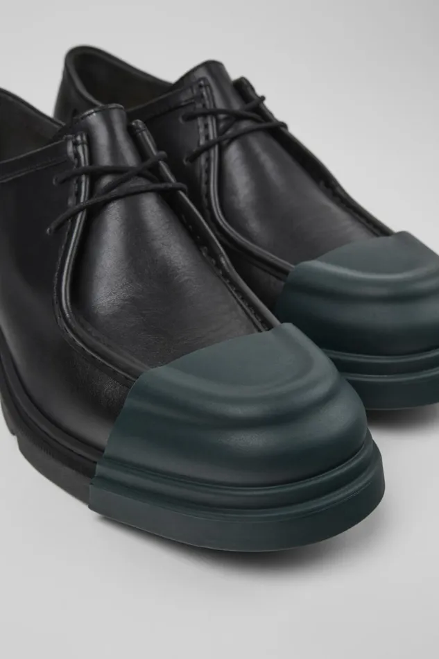 Men Junction Black Leather Shoes Camper Formal Shoes