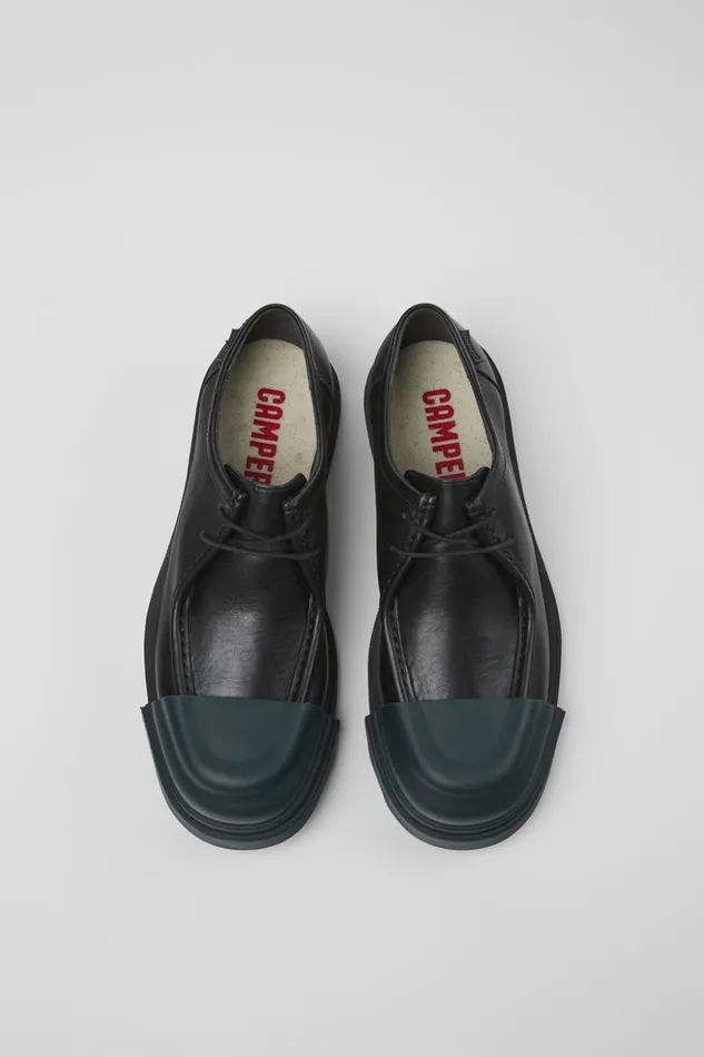 Men Junction Black Leather Shoes Camper Formal Shoes Men Junction Black Leather Shoes Camper Formal Shoes
