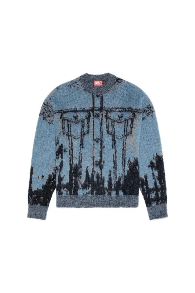 Men KPatmos Blackblue Diesel Knitwear