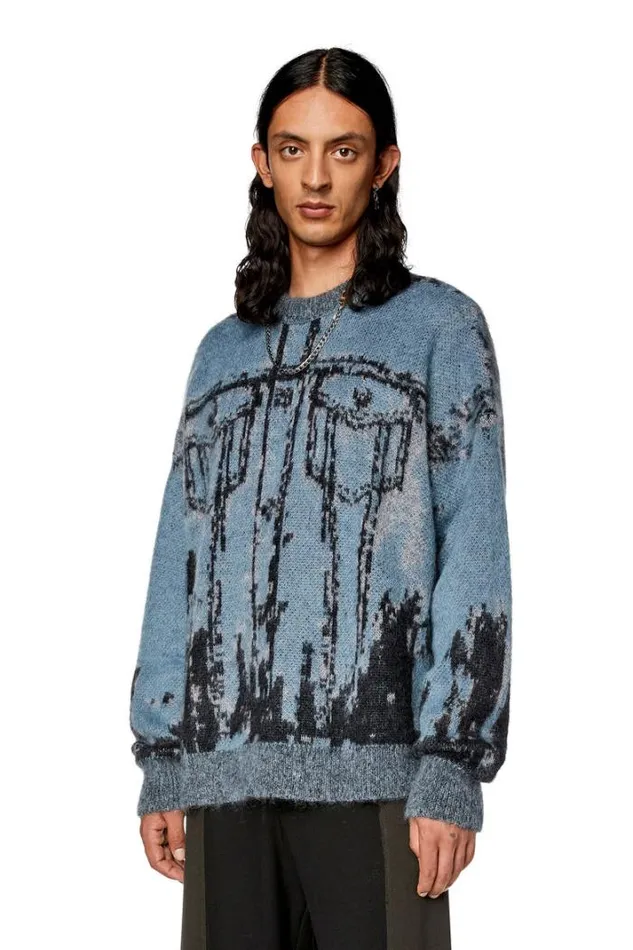 Men KPatmos Blackblue Diesel Knitwear