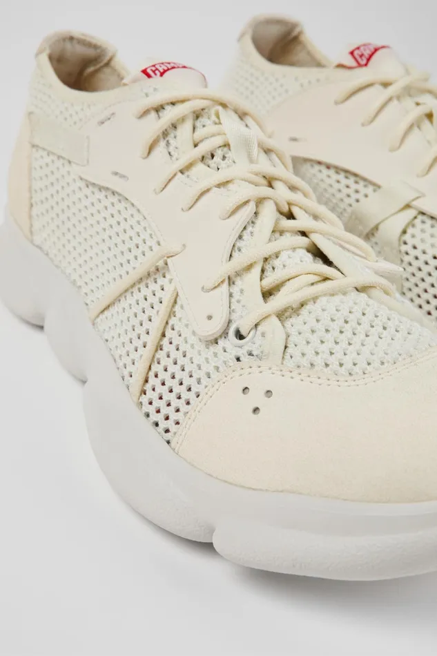 Men Karst White Textile Sneaker Camper Sneakers
