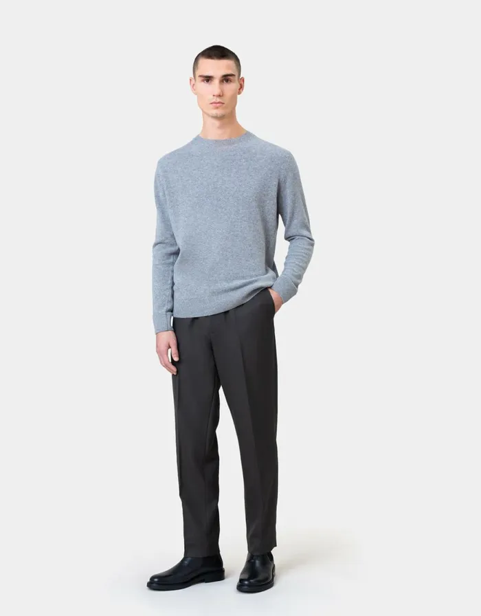Men Knit Sweaters Colorful Standard Light Merino Wool Crew Soft Lavender