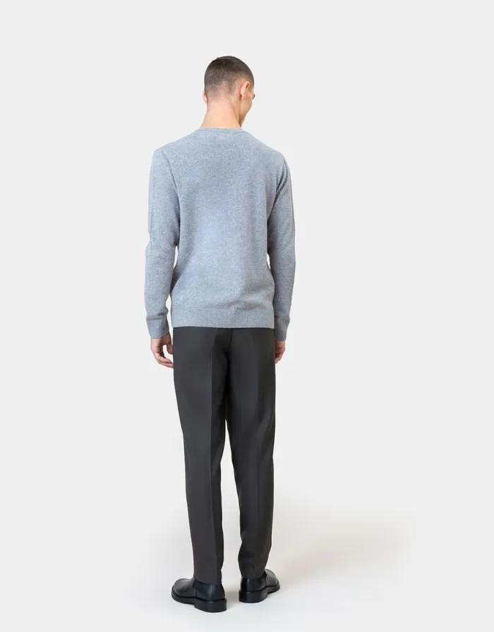 Men Knit Sweaters Colorful Standard Light Merino Wool Crew Soft Lavender