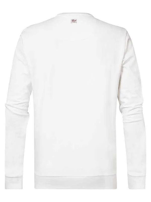 Men Knits and Sweats Petrol Industries Comfortable Pullover Bright White