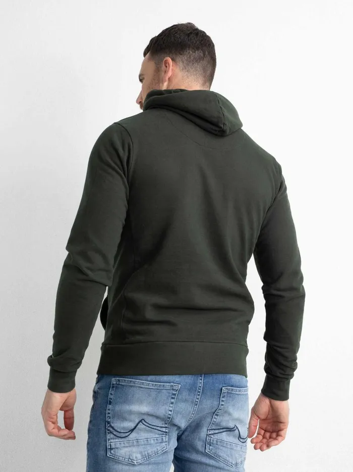 Men Knits and Sweats Petrol Industries Hoodie With Logo Artwork Forest Night