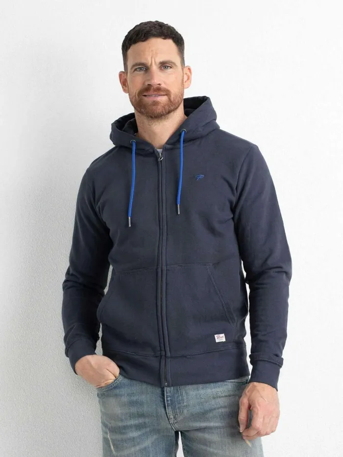 Men Knits and Sweats Petrol Industries Zipped Hoodie Raven Grey
