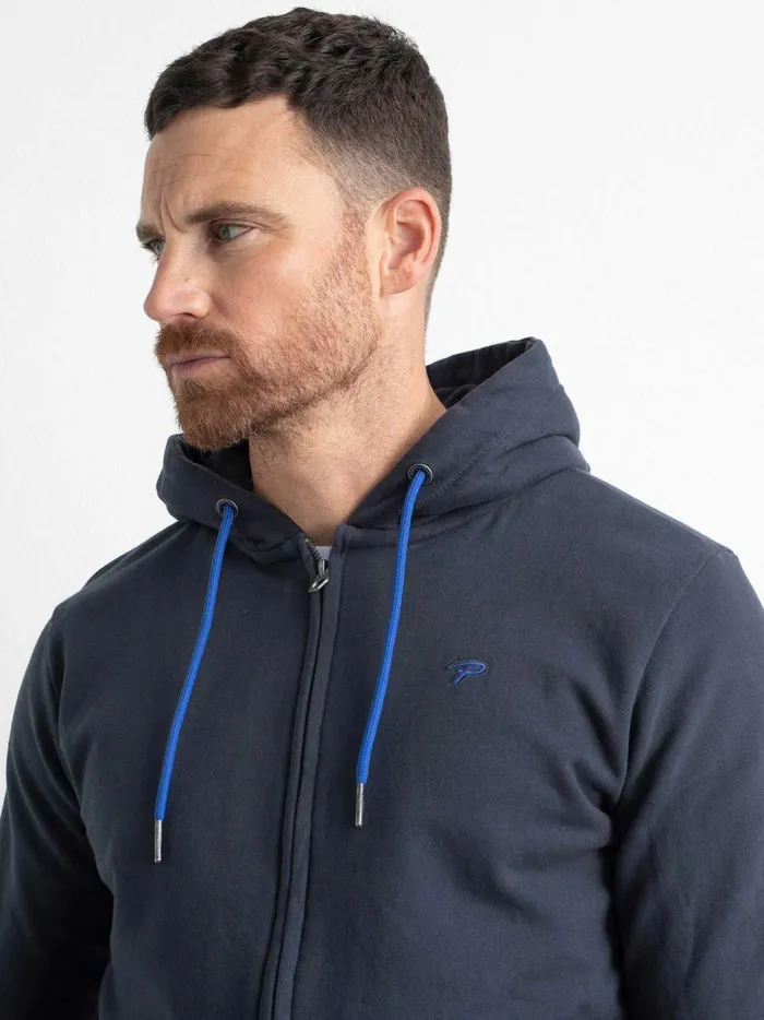 Men Knits and Sweats Petrol Industries Zipped Hoodie Raven Grey