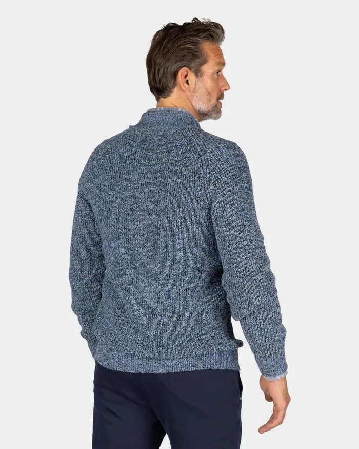 Men Knitwear NZA New Zealand Auckland Chunky Knitted Blue Cardigan 8211 Brave Blue Men Knitwear NZA New Zealand Auckland Chunky Knitted Blue Cardigan 8211 Brave Blue