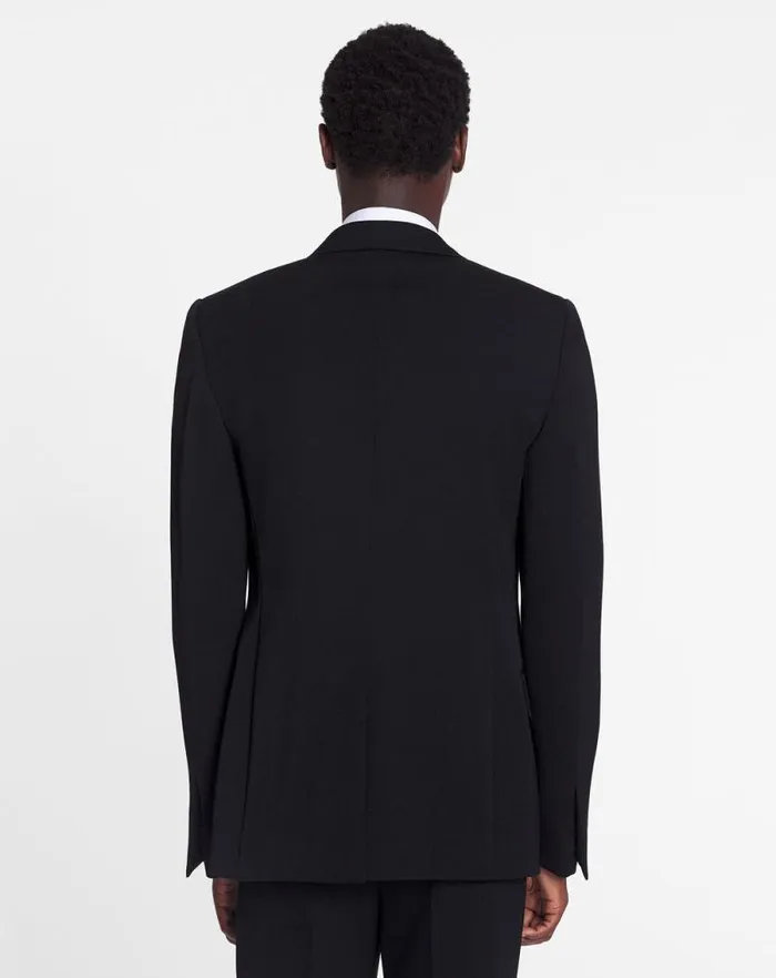 Men Lanvin Coats and Jackets Satin Collar Tuxedo Jacket Black Men Lanvin Coats and Jackets Satin Collar Tuxedo Jacket Black