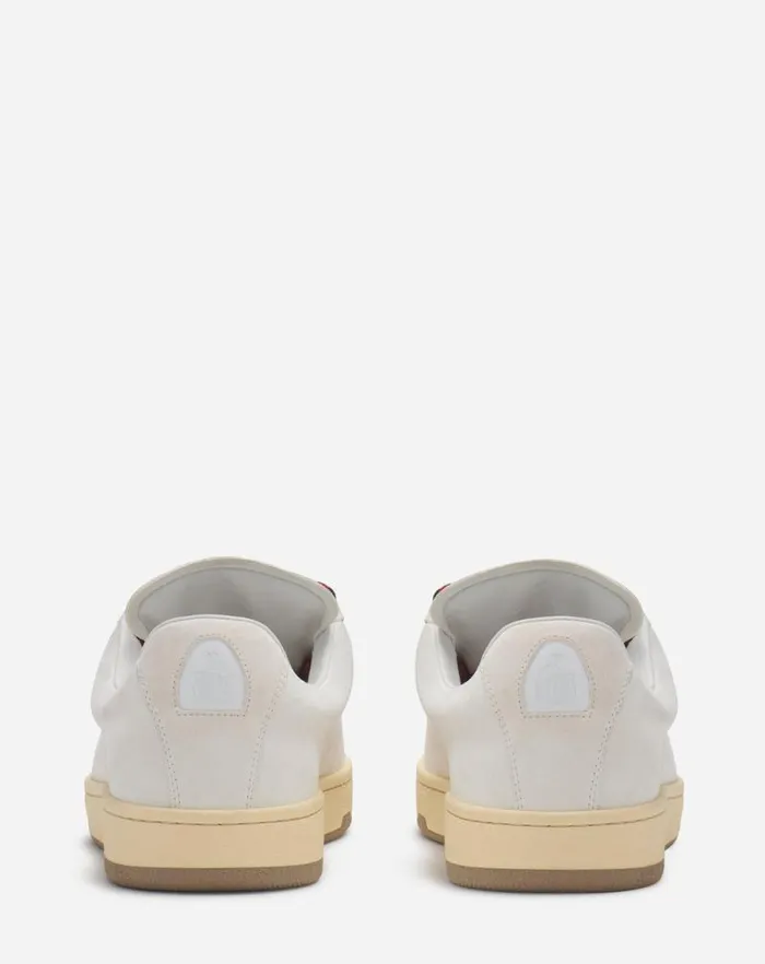 Men Lanvin Curb Lite Suede Curb Lite Sneakers White