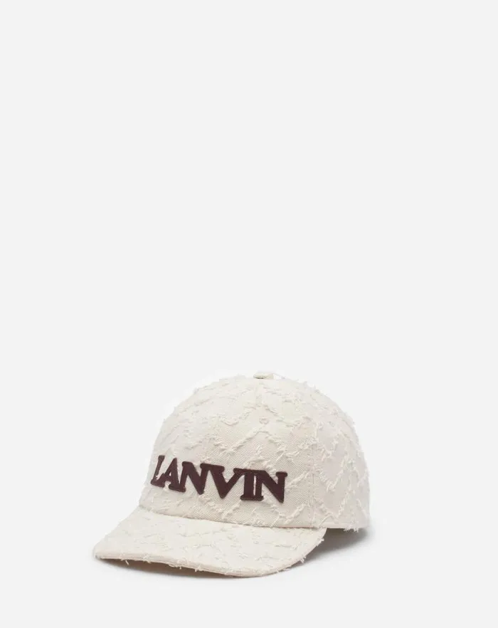 Men Lanvin Hats Herringbone Motif Lanvin Cap Light Beigeburgundy Men Lanvin Hats Herringbone Motif Lanvin Cap Light Beigeburgundy