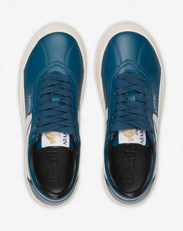 Men Lanvin Sneakers Lanvin Cash Leather Sneakers Petrolecru Men Lanvin Sneakers Lanvin Cash Leather Sneakers Petrolecru