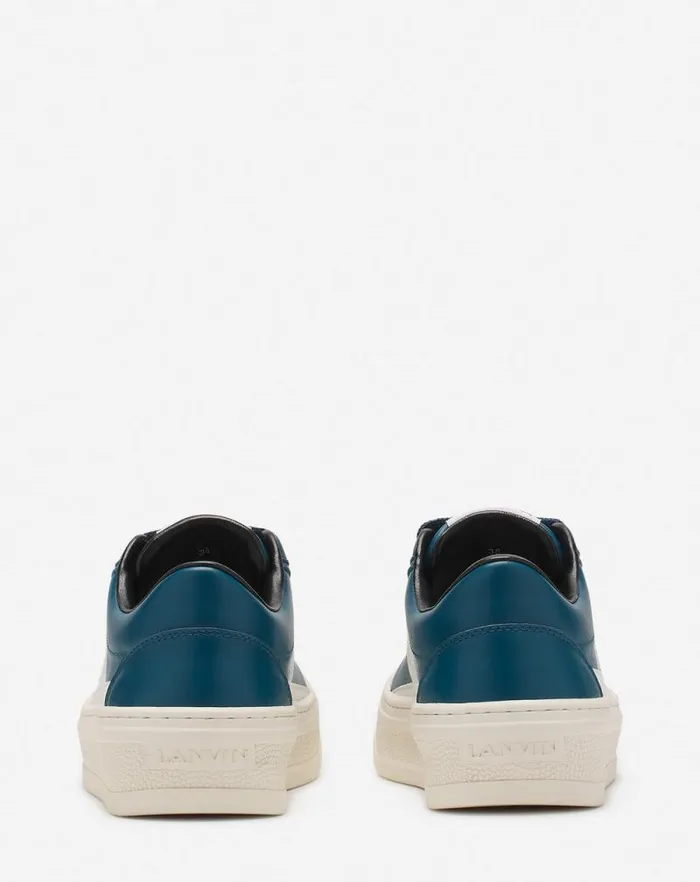 Men Lanvin Sneakers Lanvin Cash Leather Sneakers Petrolecru Men Lanvin Sneakers Lanvin Cash Leather Sneakers Petrolecru