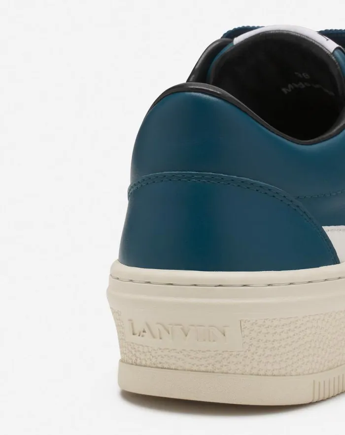 Men Lanvin Sneakers Lanvin Cash Leather Sneakers Petrolecru Men Lanvin Sneakers Lanvin Cash Leather Sneakers Petrolecru