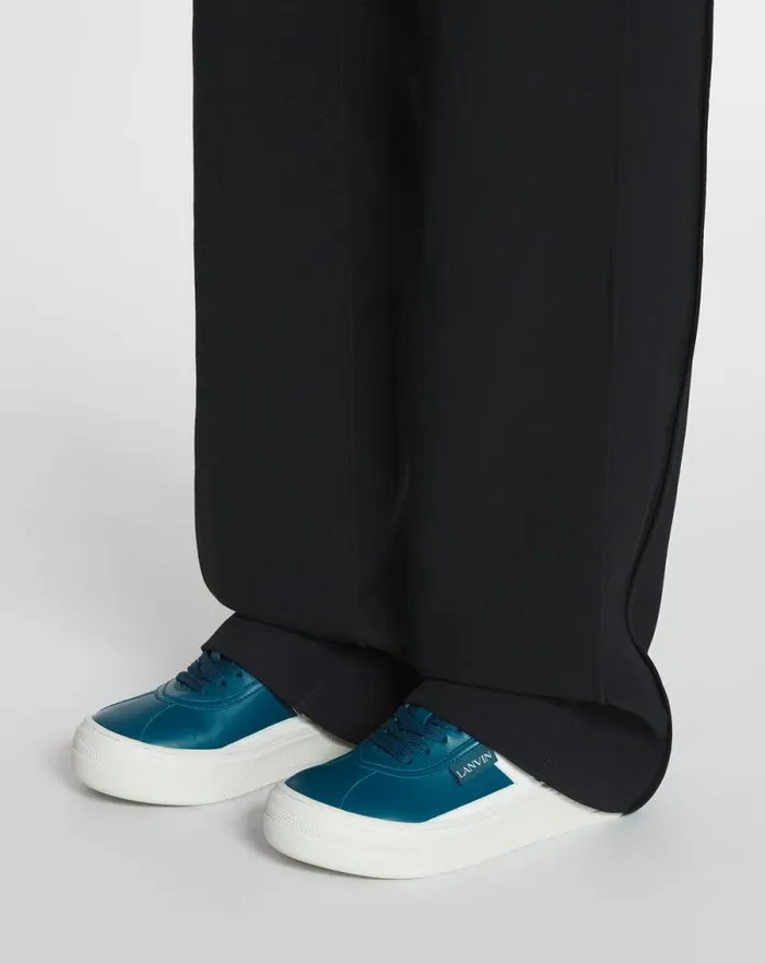 Men Lanvin Sneakers Lanvin Cash Leather Sneakers Petrolecru Men Lanvin Sneakers Lanvin Cash Leather Sneakers Petrolecru