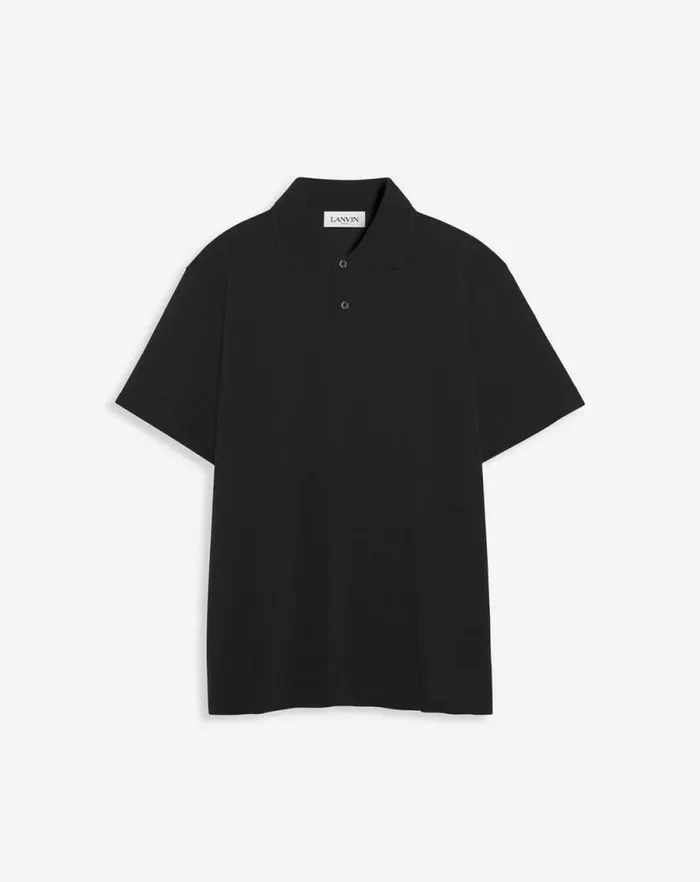 Men Lanvin Tshirts and Polos Classic Polo Shirt Black