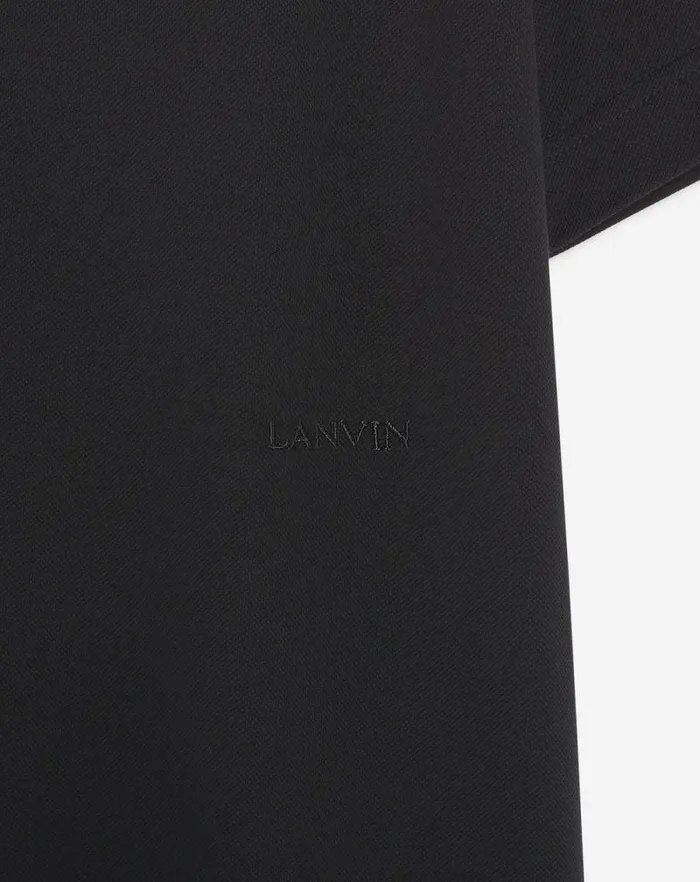 Men Lanvin Tshirts and Polos Classic Polo Shirt Black