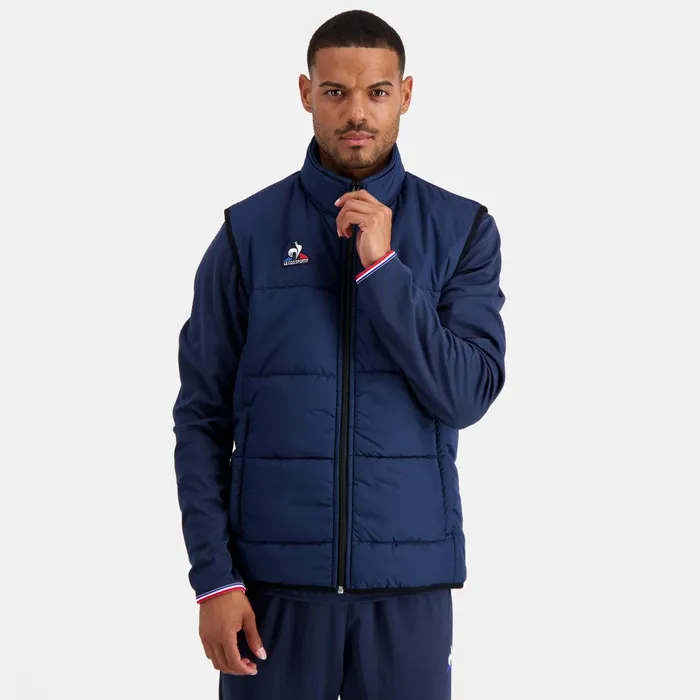 Men Le Coq Sportif Jackets Training Down Jacket Lgre Sans Manche Dress Blues Men Le Coq Sportif Jackets Training Down Jacket Lgre Sans Manche Dress Blues