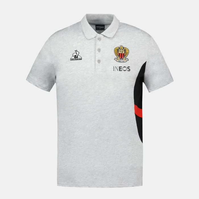 Men Le Coq Sportif Polos Shirts OGC Nice Polo Shirt