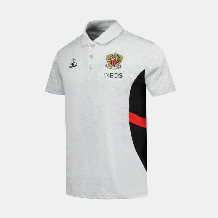Men Le Coq Sportif Polos Shirts OGC Nice Polo Shirt