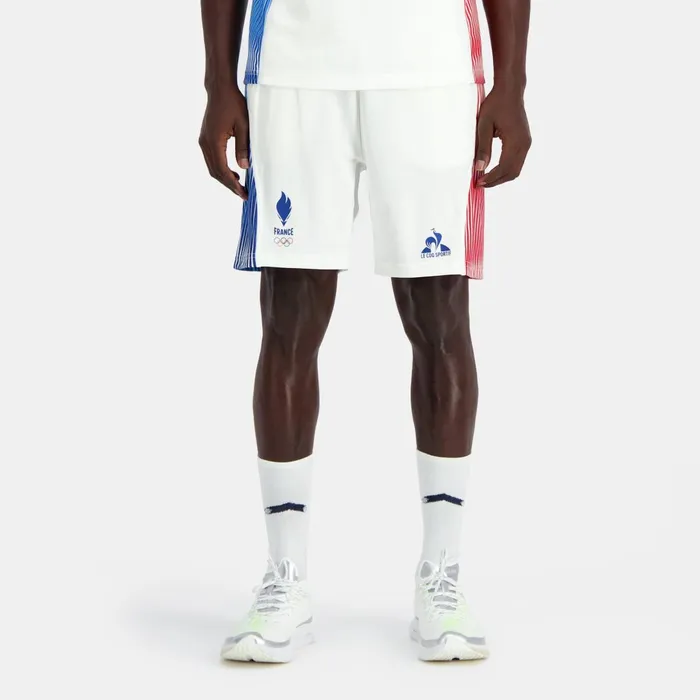 Men Le Coq Sportif Shorts France039s Olympic Team Shorts Marshmallow