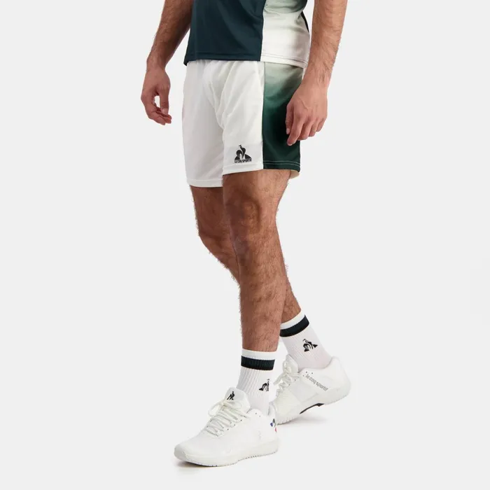 Men Le Coq Sportif Shorts Performance Tennis Shorts Marshmallow