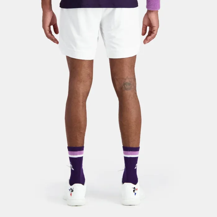 Men Le Coq Sportif Shorts Performance Tennis Shorts New Optical White